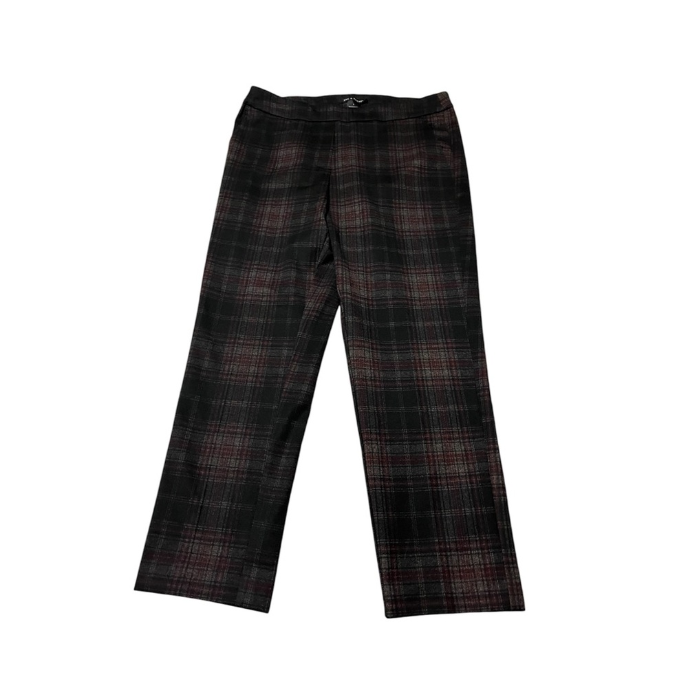 Zac & Rachel•Red & Black Tapered Trousers - Picture 3 of 7